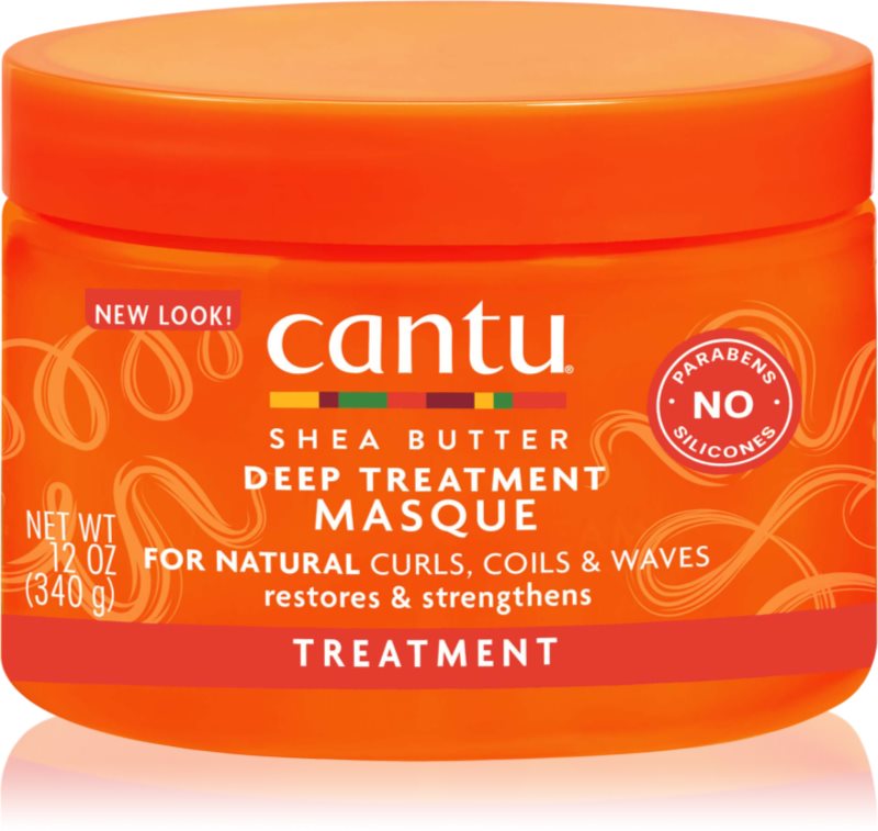 CANTU Shea Butter Deep Treatment Mask masca profund reparatorie pentru par ondulat si cret 340 g