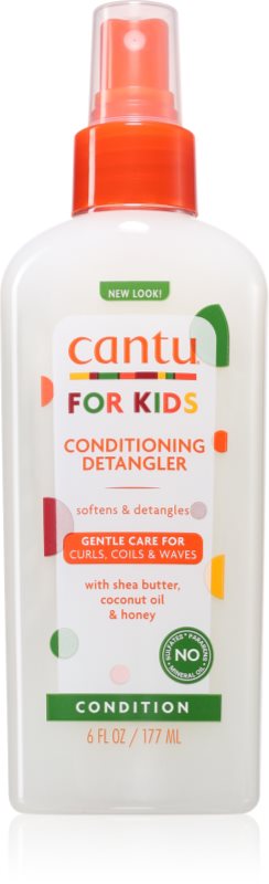 CANTU For Kids Care Detangler spray pentru par usor de pieptanat pentru par ondulat si cret 177 ml
