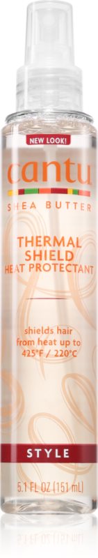 CANTU Shea Butter Therma Shield spray pentru protecția termică a părului 151 ml