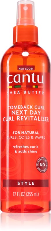 CANTU Shea Butter Curl Next Day spray cu efect de bucle lejere, pentru plajă 355 ml