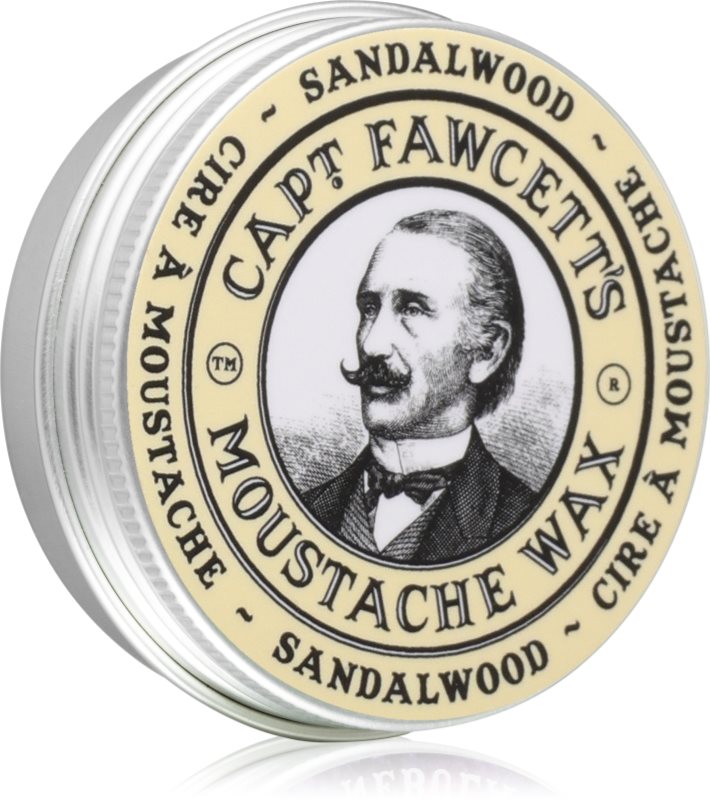 Captain Fawcett Moustache Wax The Gentleman's Stiffener ceara pentru mustata Sandalwood 15 ml