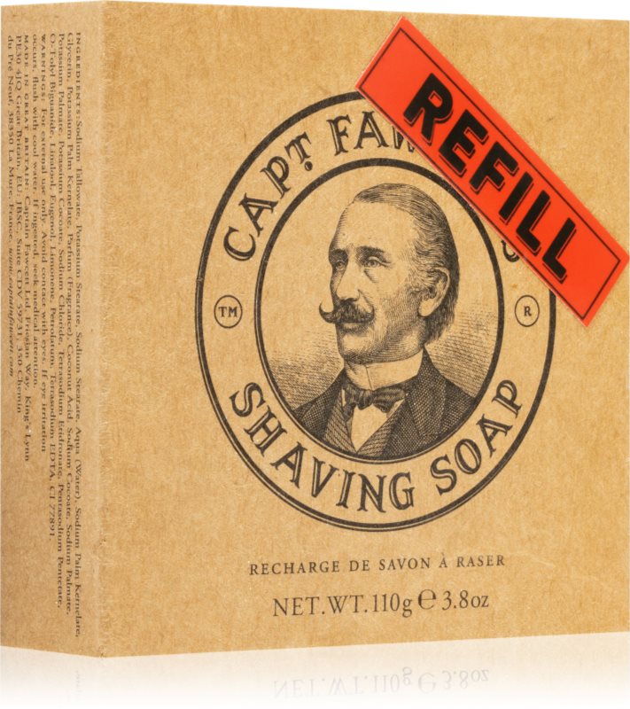 Captain Fawcett Shaving Soap Refill săpun pentru bărbierit rezerva pentru bărbați 110 g