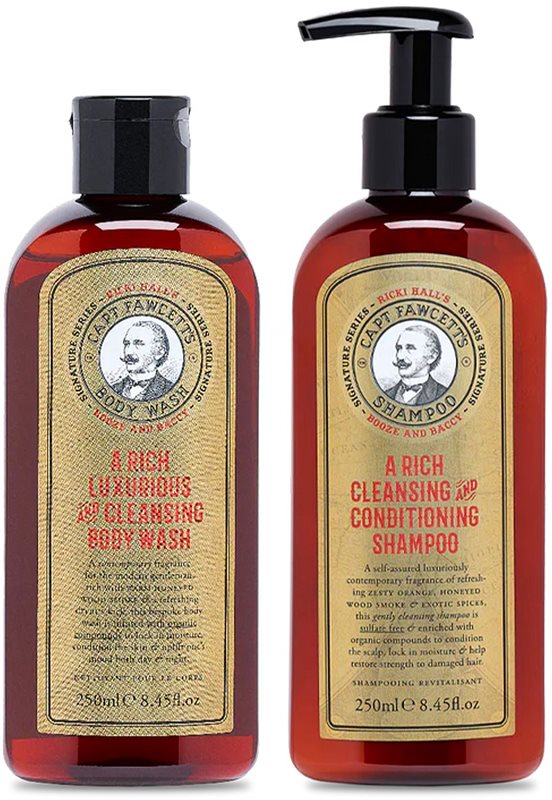 Captain Fawcett Ricki Hall´s Booze & Baccy set cadou pentru barbati