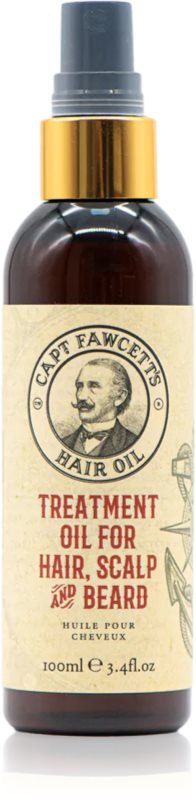 Captain Fawcett Hair Oil ulei pentru intarire pentru păr pentru bărbați 100 ml