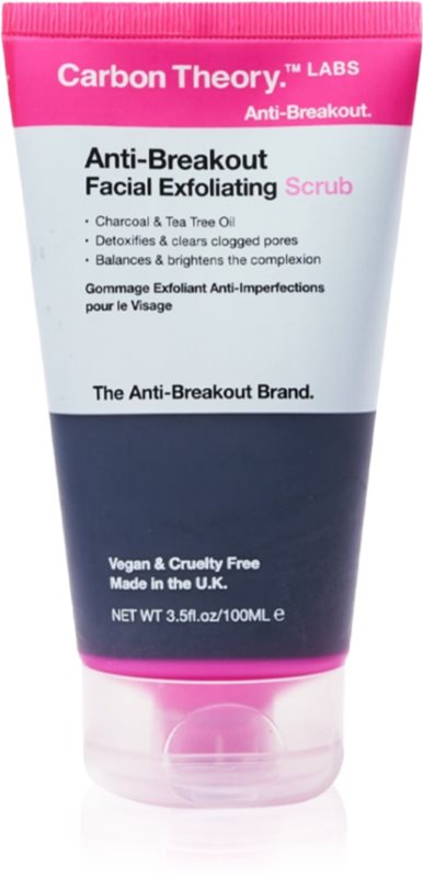Carbon Theory Anti-Breakout Facial Exfoliating exfoliant facial revigorant pentru ten acneic 100 ml