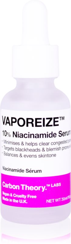 Carbon Theory Vaporeize 10% Niacinamide Serum ser facial cu niacinamidă și zinc 30 ml