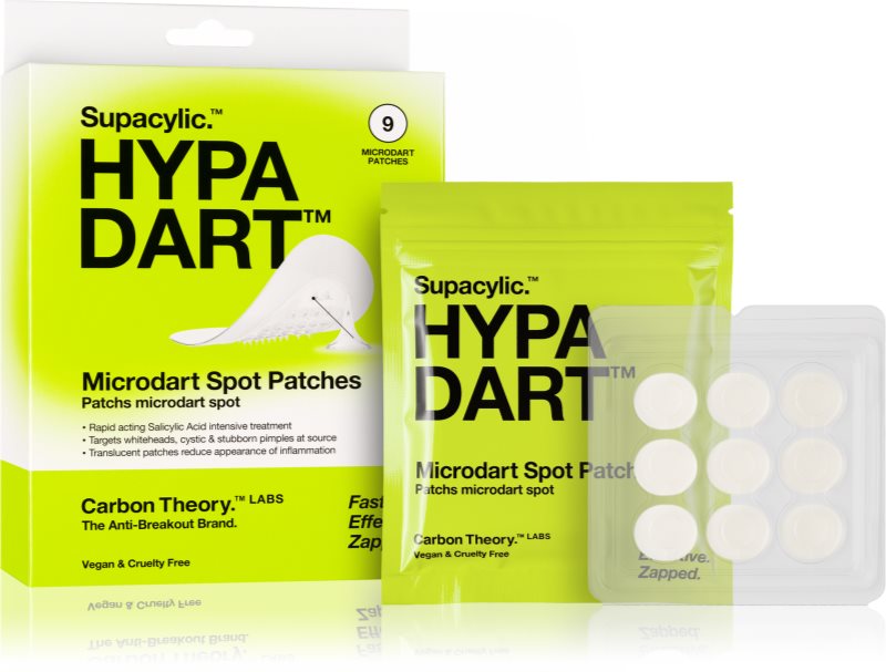 Carbon Theory Hypa Dart Microdart Spot Patches plasturi pentru piele problematică impotriva acneei 9 buc