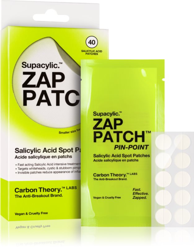 Carbon Theory Zap Patch Pin Point plasturi pentru piele problematică impotriva acneei 40 buc