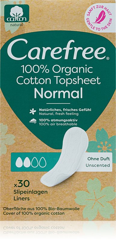 Carefree Organic Cotton Normal absorbante 30 buc