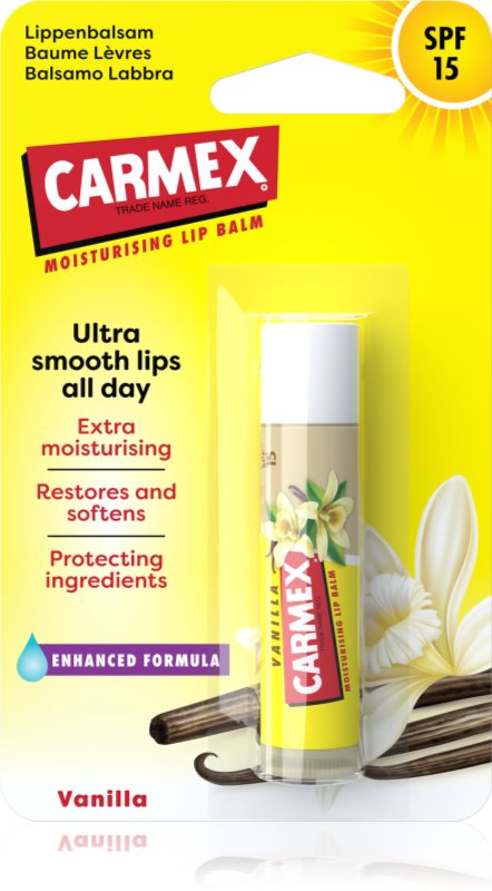 Carmex Vanilla balsam pentru buze cu efect hidratant SPF 15 4.25 g