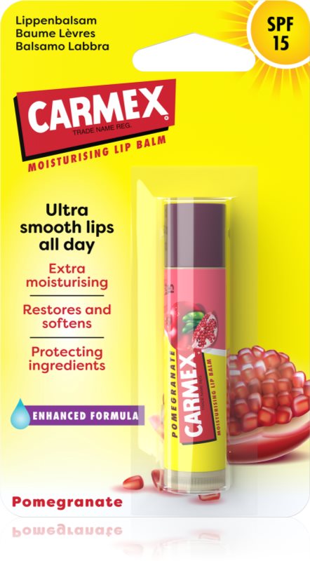 Carmex Pomegranate balsam pentru buze cu efect hidratant SPF 15 4.25 g