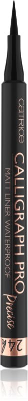 Catrice Calligraph Pro Precise 24h Matt dermatograf rezistent la apă culoare 010 Intense Black Waterproof 1,2 ml