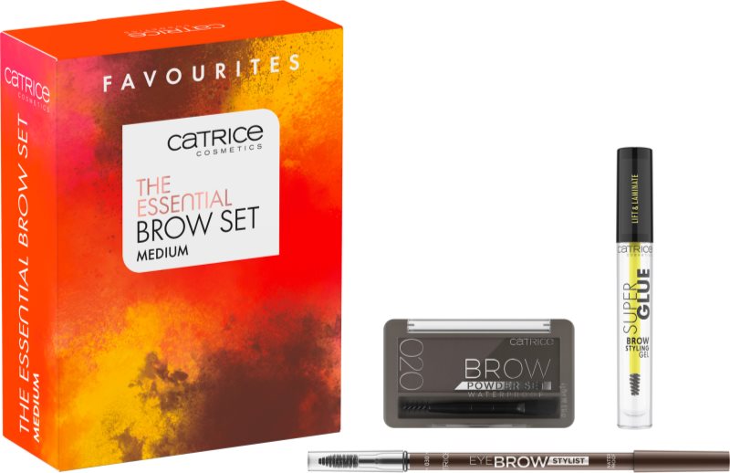 Catrice The Essential Brow set pentru sprancene culoare Medium