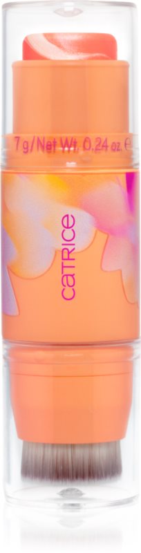 Catrice SEEKING FLOWERS blush cu efect iluminator stick culoare C02 S-peachless 7 g