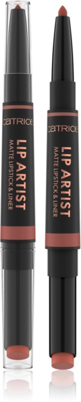 Catrice Lip Artist Matte Lipstick & Liner ruj + creion contur pentru buze cu efect matifiant