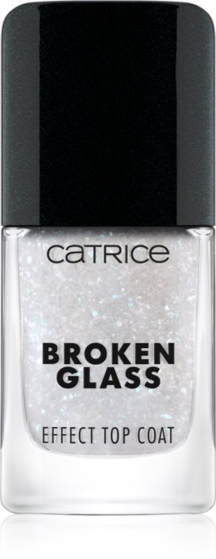 Catrice Broken Glass Effect Top Coat lac de unghii/parte sus cu particule stralucitoare culoare 050 Sparkling Reflection 10.5 ml