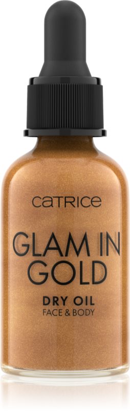 Catrice Glam In Gold Dry Oil ulei pentru stralucire pentru fata si corp culoare 010 Stay Golden! 30 ml