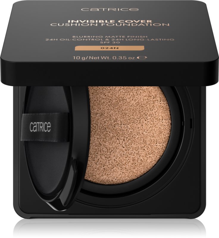 Catrice Invisible Cover Cushion Foundation machiaj matifiant în burete SPF 30