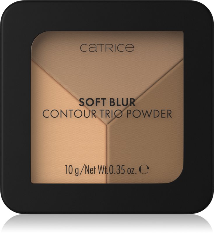 Catrice Soft Blur Contour Trio Powder Patela pentru conturul fetei cu efect matifiant culoare C020 Neutral Harmony 10 g