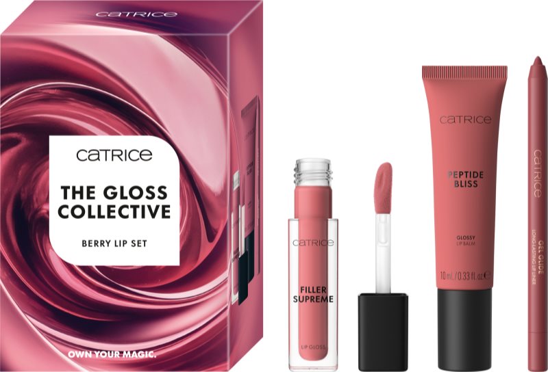 Catrice The Gloss Collective Berry Lip Set set de buze culoare 01 Gloss The Line!