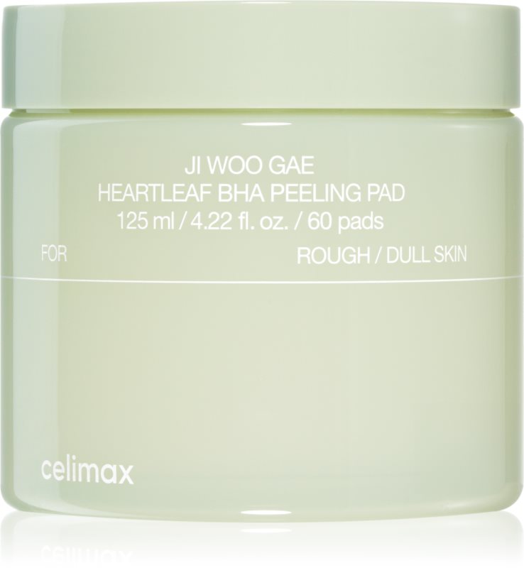 celimax Ji Woo Gae Heartleaf BHA Peeling Pad tampoane exfoliante cu efect calmant 60 buc