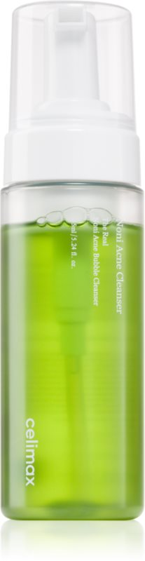 celimax The Real Noni spuma de curatare ce echilibreaza excesul sebum pentru ten gras și mixt 155 ml