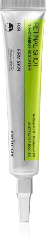 celimax Retinal Shot Tightening Booster cremă de față cu efect de netezire, pentru atenuarea semnelor de îmbătrânire cu retinol 15 ml