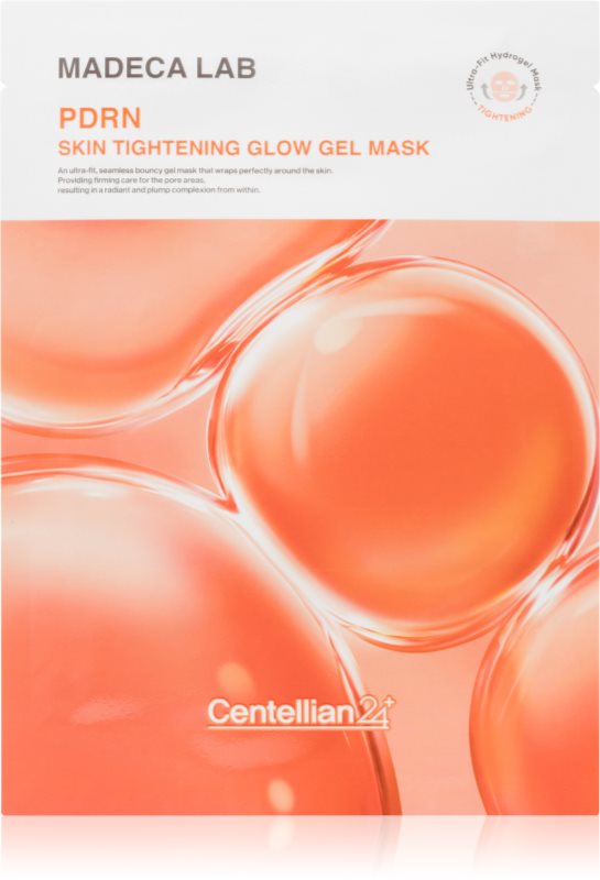 Centellian24 Madeca Lab PDRN Skin Tightening Glow Gel Mask mască textilă pentru netezire cu efect racoritor 22 ml