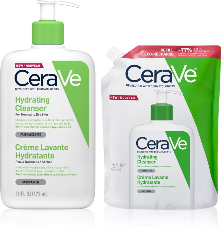 CeraVe Sustainable Hydrating Cleanser Kit emulsie pentru curatare ambalaj economic