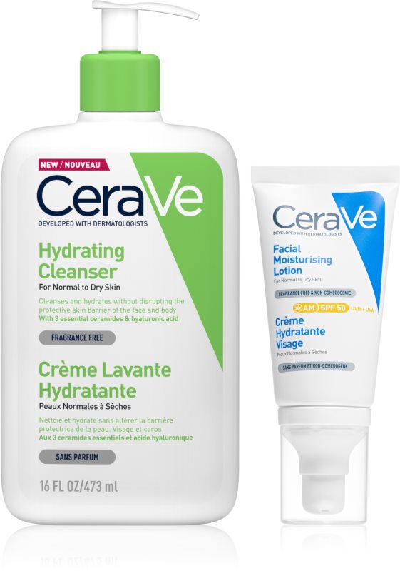 CeraVe Hydrating Cleanser set pentru hidratare si fermitate