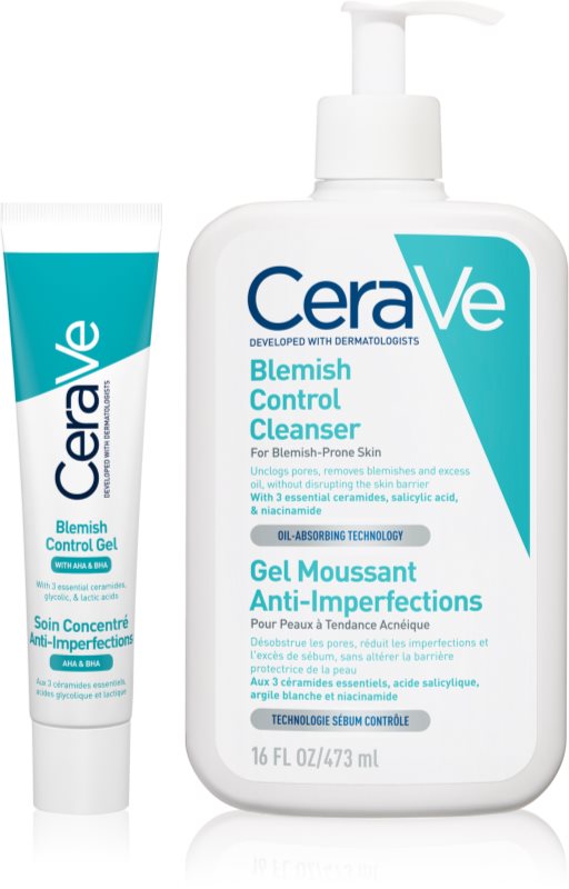 CeraVe Blemish Control Cleanser set impotriva imperfectiunilor pielii