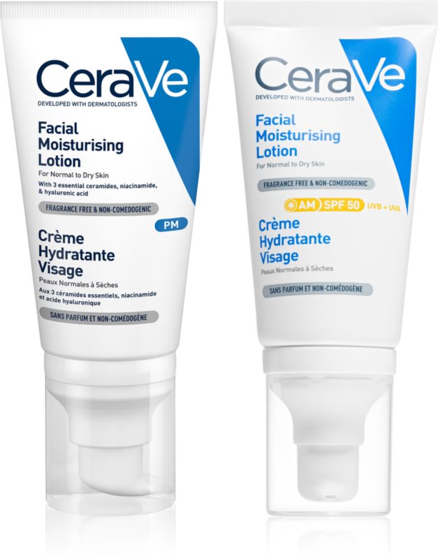 CeraVe Moisturizers Facial Moisturising Lotion set pentru hidratare intensa