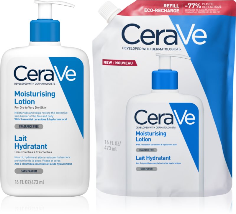 CeraVe Moisturizers Lotion set cu efect de hidratare