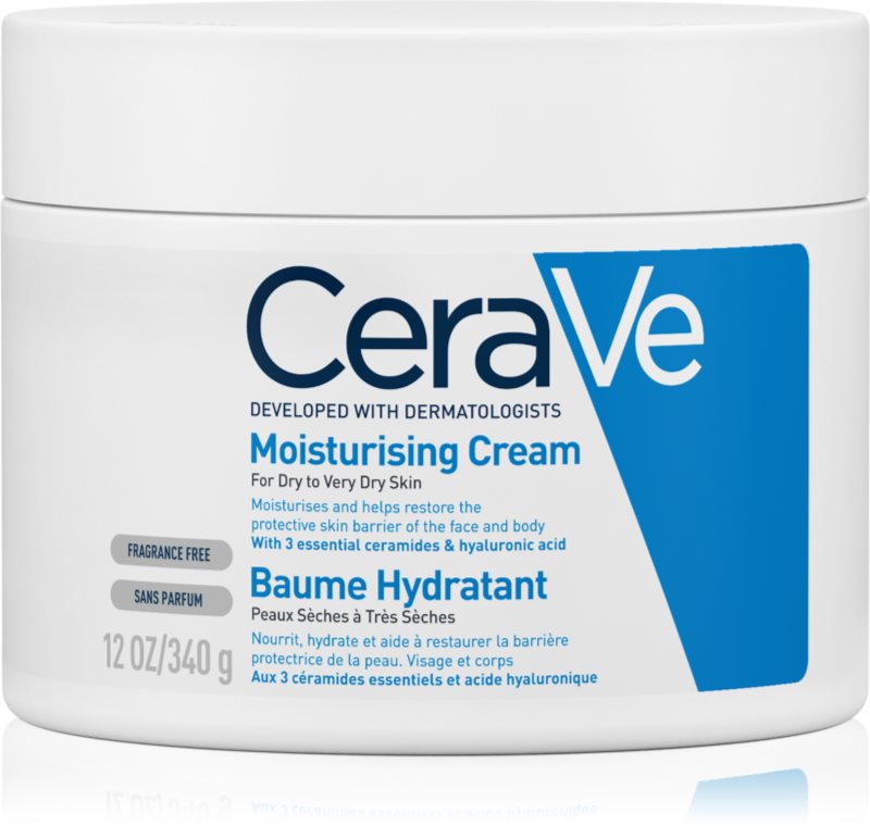 CeraVe Moisturizers Crema hidratanta pentru fata si corp pentru pielea uscata sau foarte uscata