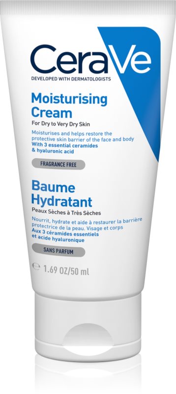 CeraVe Moisturizers Crema hidratanta pentru fata si corp pentru pielea uscata sau foarte uscata