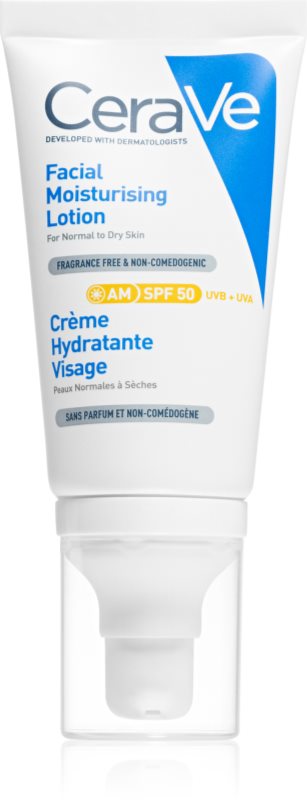 CeraVe Moisturizers Facial Moisturising Lotion crema intens hidratanta SPF 50 52 ml