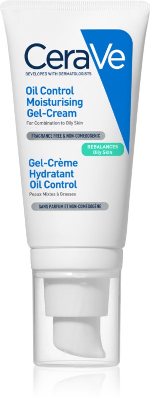 CeraVe Oil Control Moisturising Gel-Cream crema gel pentru hidratare. pentru ten mixt 52 ml