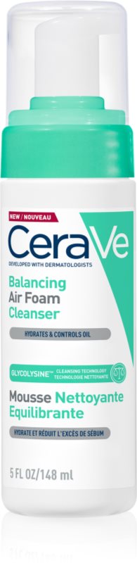 CeraVe Cleansers Balancing Air Foam Cleanser spuma de curatat pentru piele normală și mixtă 148 ml