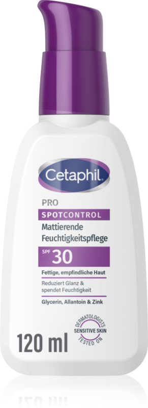 Cetaphil PRO SpotControl Oil Control crema matifianta si hidratanta SPF 30 120 ml