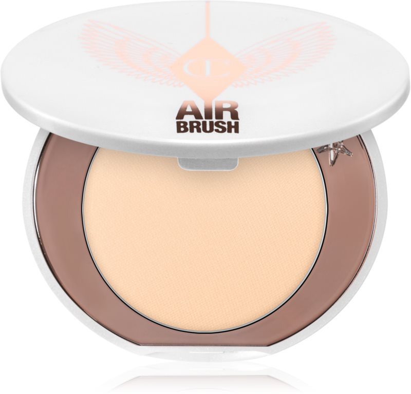 Charlotte Tilbury Airbrush Brightening Flawless Finish pudră compactă iluminatoare pachet pentru calatorie culoare Tan-Deep 3.4 g