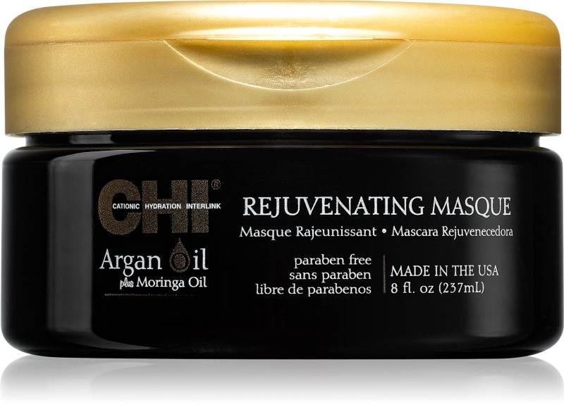 CHI Argan Oil Rejuvenating Masque masca hranitoare pentru păr uscat și deteriorat 237 ml