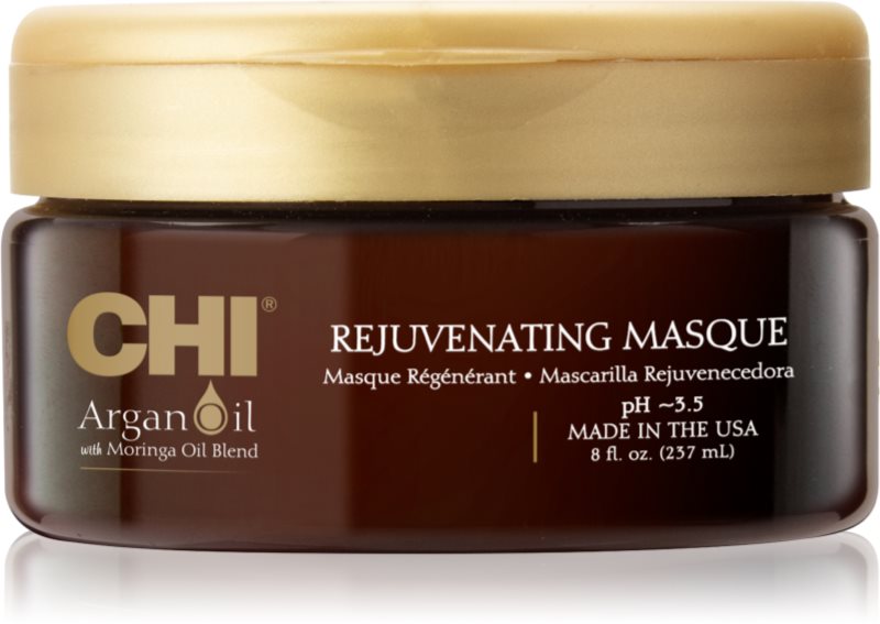CHI Argan Oil Rejuvenating Masque masca hranitoare pentru păr uscat și deteriorat 237 ml