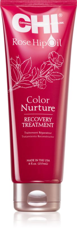 CHI Rose Hip Oil Recovery Treatment masca profund reparatorie pentru păr vopsit 237 ml