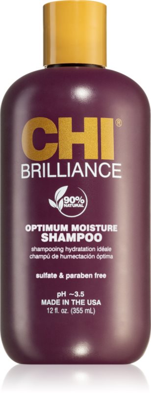 CHI Brilliance Optimum Moisture Shampoo sampon hidratant pentru un par stralucitor si catifelat