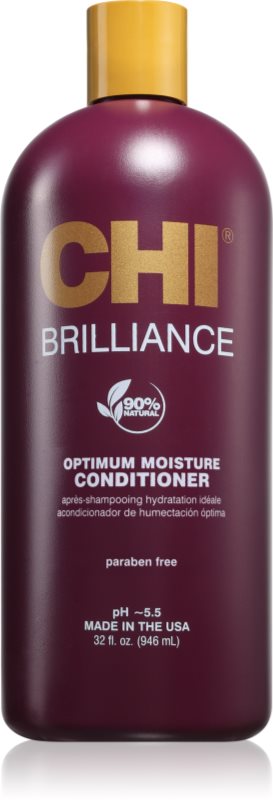 CHI Brilliance Optimum Moisture Conditioner balsam hidratant pentru păr uscat și deteriorat 946 ml