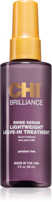 CHI Brilliance Shine Serum Lightweight Leave-in Ttreatment ser cu textura fina pentru un par stralucitor si catifelat
