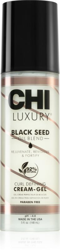 CHI Luxury Black Seed Oil Curl Defining Cream Gel crema gel pentru formarea buclelor 148 ml