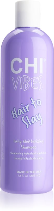 CHI Vibes Hair To Slay Daily Moisturizing Shampoo sampon hidratant pentru varfuri despicate 355 ml