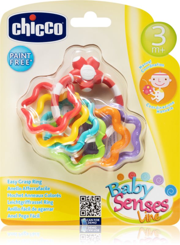 Chicco Baby Senses jucărie pentru dentiție 3m+ Stars 1 buc