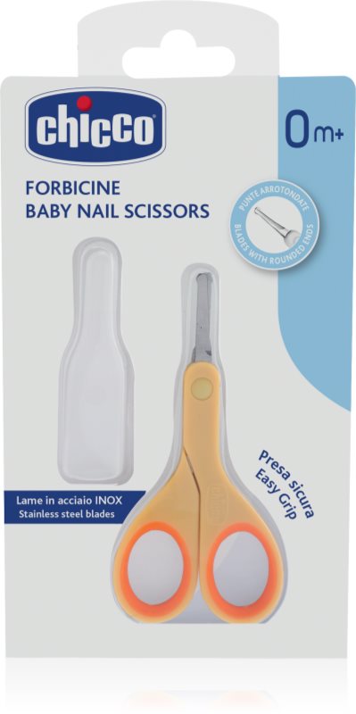 Chicco Baby Nail Scissors foarfece cu vârf rotunjit pentru copii 0 m+ 1 buc